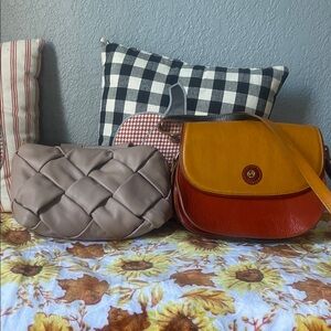 Valentina Tan and Orange Crossbody Bag